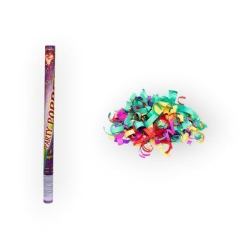 Хлопавка пневматична, 50 см, &laquo;PARTY POPPERS&raquo;, різнокольорові паперові фігурки (400218-1) 400218-1 фото