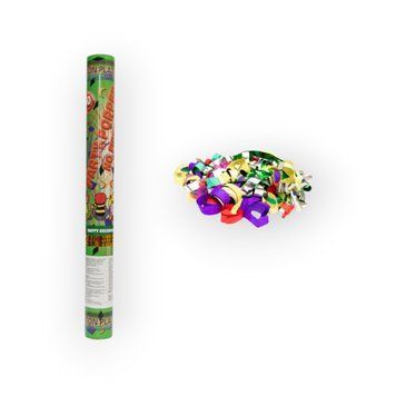Пневматична хлопавка, 50 см, &laquo;PARTY POPPERS&raquo;, різнокольорові прямокутники з фольги та паперу (400270-1) 400270-1 фото