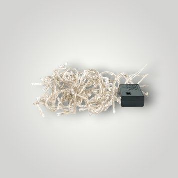 Светодиодная гирлянда линейная, длина 5 м, 100 LED, красный свет, 8 режимов, питание сеть, IP44 (040490) 040490 фото