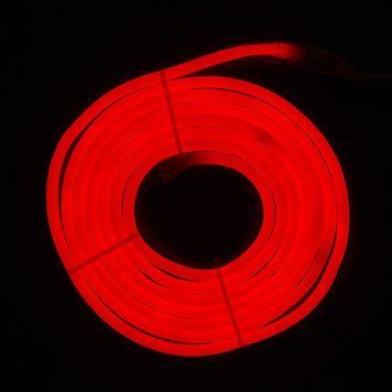Неоновая гибкая трубка, размер 3 м, 2835 LED, теплый белый свет, цвет белый, красный, питание батарейки, сеть, IP20 (950019) 950019 фото