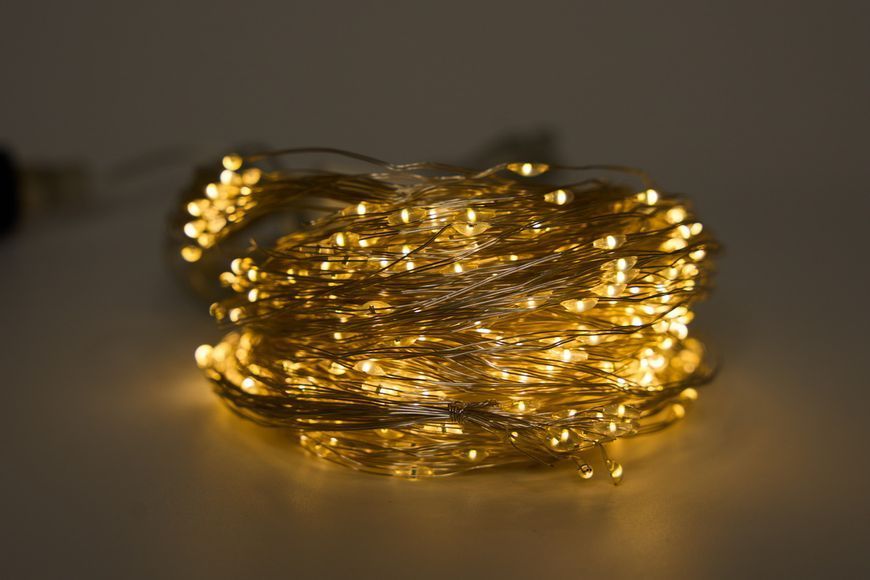 Світлодіодна гірлянда кінський хвіст, довжина 3 м, 450 LED, тепле біле світло, 8 режимів, живлення павербанк, IP44 (721350) 721350 фото