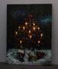 Светящаяся картина - Ёлка со светящимися свечами, 12 LED ламп, 40x30x1,8 см (940010) 940010 фото 3