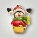 Елочная игрушка пингвин, разноцветный, 6,5 см, керамика (021666) 021666 фото 1