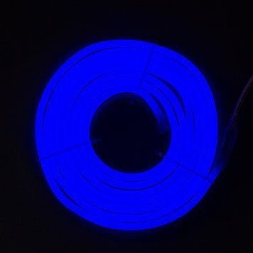 Неоновая гибкая трубка, размер 3 м, 2835 LED, теплый белый свет, цвет белый, синий, питание батарейки, сеть, IP20 (950033) 950033 фото