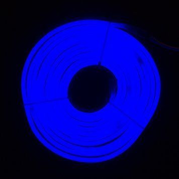 Неоновая гирлянда-трубка, размер 5 м, 2835 LED, теплый белый свет, цвет белый, синий, питание батарейки, сеть, IP20 (950088) 950088 фото