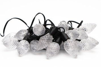 Світлодіодна гірлянда з насадками, 20 LED, холодне біле світло, 8 режимів, живлення мережа, IP20 (650958) 650958 фото