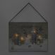 Картина, що світиться - свічки з ялинками, 5 LED-лампочок, 15x20x1,8 см (940270) 940270 фото 4