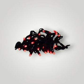 Удлинитель для гирлянды, длина 4 м, 40 LED, красный свет, 1 режимов, питание сеть, IP44 (040551) 040551 фото