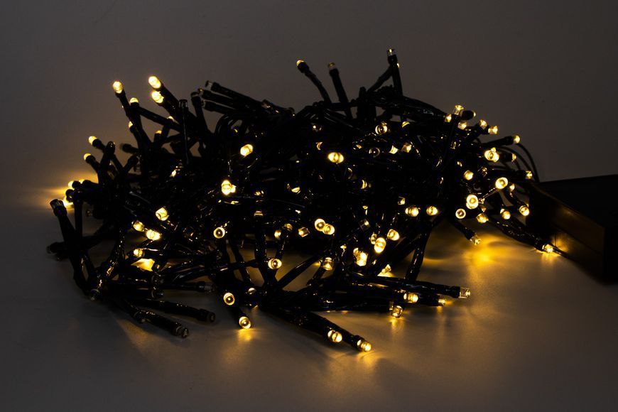 Светодиодная гирлянда падающий снег, 288 LED, теплый белый свет, 8 режимов, питание сеть, IP44 (651436) 651436 фото