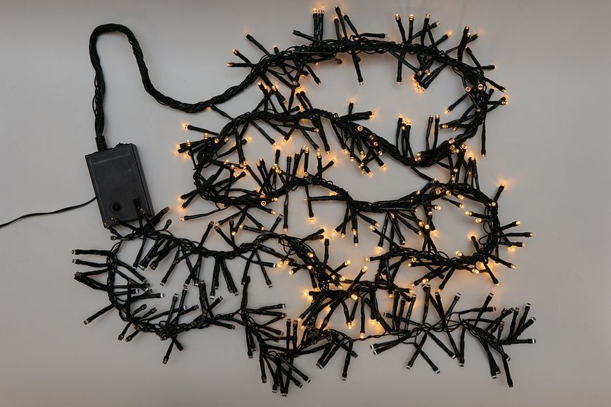 Светодиодная гирлянда падающий снег, длина 2,7 м, 384 LED, теплый белый свет, 1 режимов, питание сеть, IP44 (651443) 651443 фото