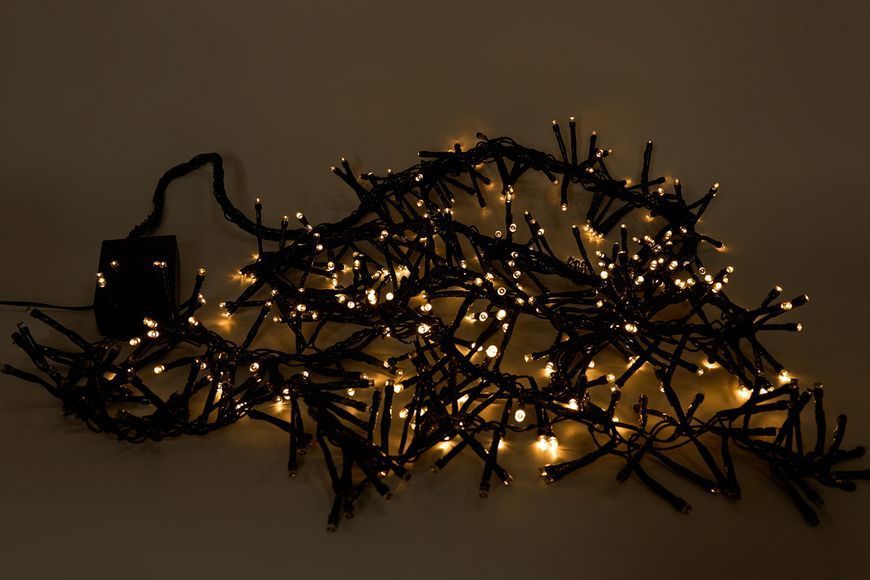 Светодиодная гирлянда падающий снег, длина 2,7 м, 384 LED, теплый белый свет, 1 режимов, питание сеть, IP44 (651443) 651443 фото