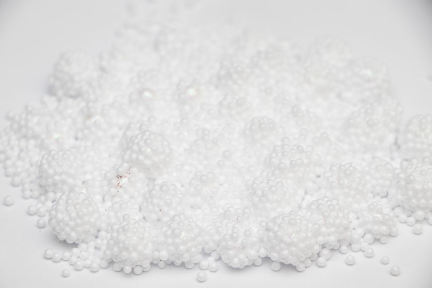 Искусственный снег, 16 г, белый, круглые гранулы, пенопласт (472772) 472772 фото