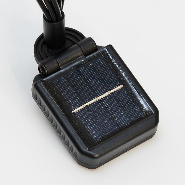 Світлодіодний світильник, 10 LED, тепле біле світло, колір білий, живлення сонячна батарея, батарейки, мережа, IP20 (721244) 721244 фото