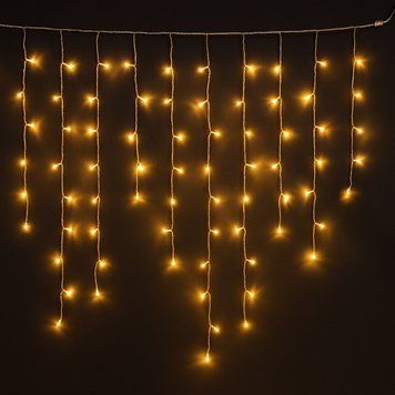 Світлодіодна гірлянда-бахрома, довжина 9,9 м, 234 LED, тепле біле світло, 1 режимів, живлення мережа, IP67 (721251) 721251 фото