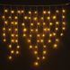 Світлодіодна гірлянда-бахрома, довжина 9,9 м, 234 LED, тепле біле світло, 1 режимів, живлення мережа, IP67 (721251) 721251 фото 1