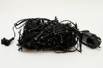 Светодиодная гирлянда-бахрома, длина 9,9 м, 234 LED, холодный и теплый белый свет, 1 режимов, питание сеть, IP67 (721268) 721268 фото