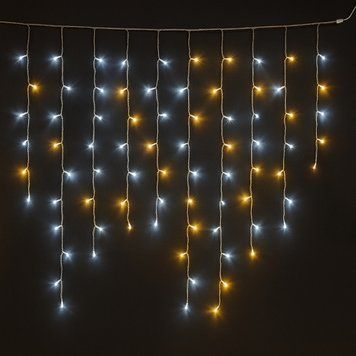 Світлодіодна гірлянда-бахрома, довжина 9,9 м, 234 LED, холодне та тепле біле світло, 1 режимів, живлення мережа, IP67 (721268) 721268 фото