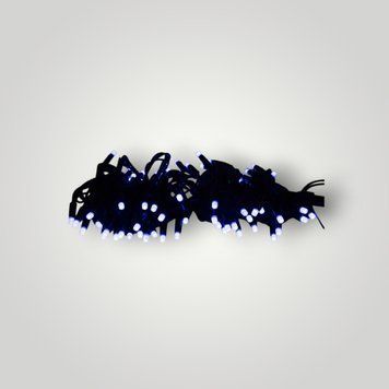 Светодиодная гирлянда линейная, длина 8 м, 80 LED, синий свет, 8 режимов, питание сеть, IP44 (040599) 040599 фото